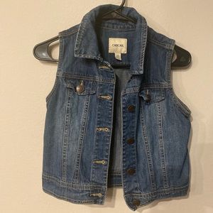 Denim jean vest